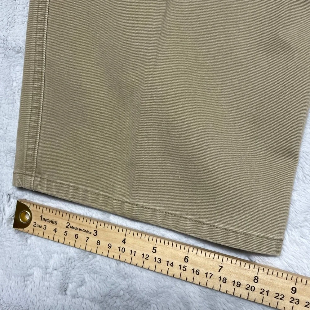 Vtg 90s‎ Abercrombie Fitch Pleated Chino Pants Mens 40x34 Khaki Cotton Baggy Ivy